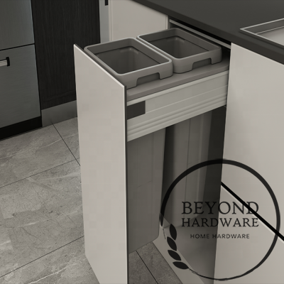 Pull out trash can kitchen wastebins storage basket cabinet pull out garbage BRD450-27W