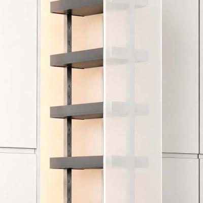 6 Layer Champagne Gold Aluminum Tall Unit Pull Out Basket